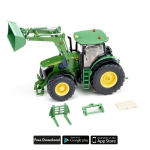 Siku Control 6792 - John Deere 7310R met Frontloader en Bluetooth